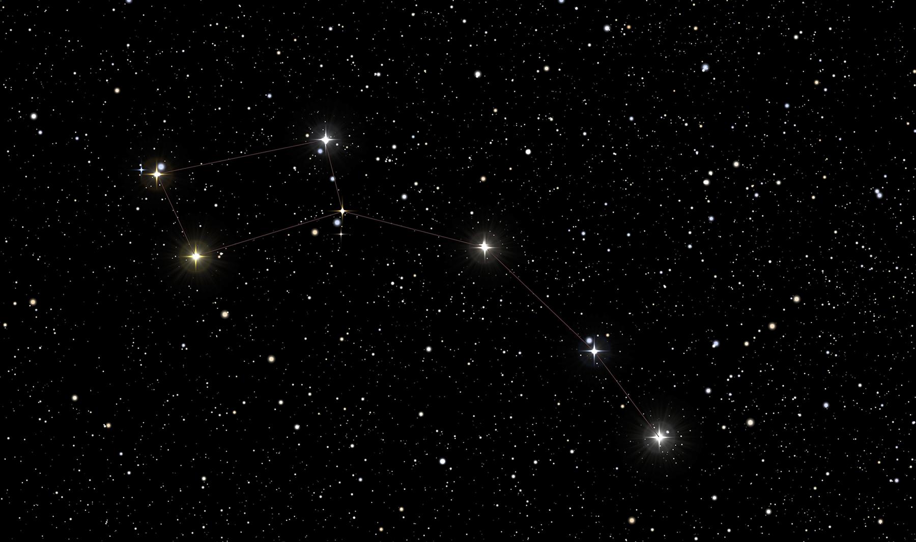 Constellation Scorpion photographiée dans un ciel étoilé profond, observation astronomique à l'Astronarium Aniane