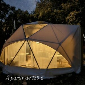 Dôme luxe Élégance avec spa privé sous les étoiles