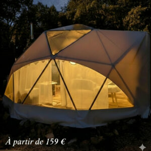 Dôme luxe Élégance avec spa privé sous les étoiles