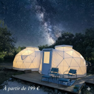 bulle constellation en famille séjour glamping
