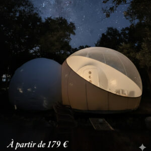 Séjour romantique en Bulle Mars et Vénus avec jacuzzi