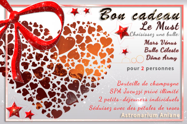 Bon cadeau nuit insolite Le Must