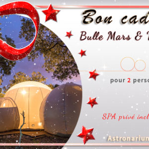 Bon cadeau nuit insolite Bulle Mars et Venus