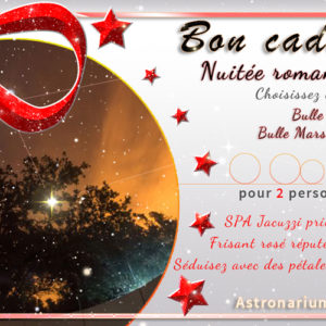 Bon cadeau nuit insolite Romantique